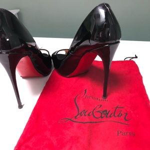 Black Leather Christian Louboutins